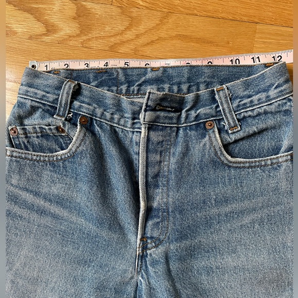 Vintage LEVIS 701/501 Student Fit Cropped Jeans size 23/24 - Picture 5 of 6